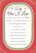 Picture of TO THE ONE I LOVE CARD